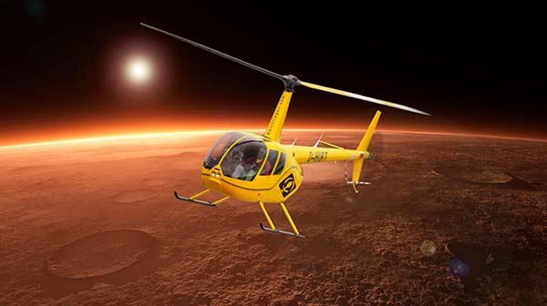 Mars helicopter flight