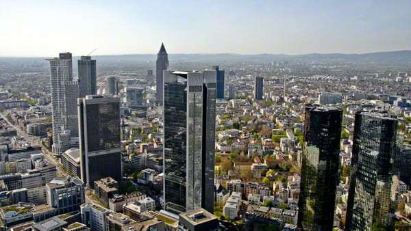 Hubschrauberflug Frankfurt skyline