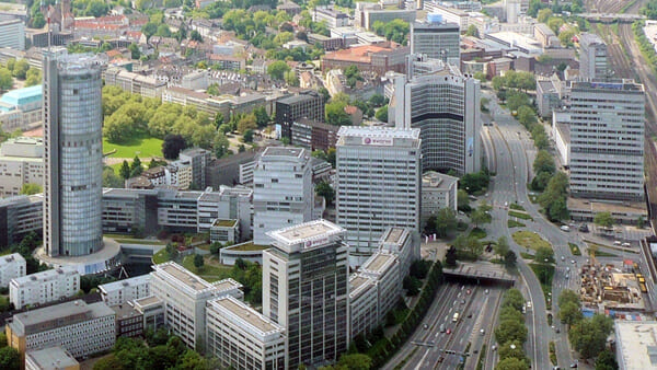 Hubschrauberflug Ruhrgebiet Essen Dortmund