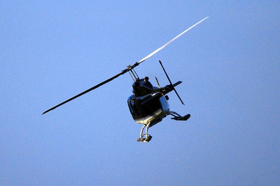 Hubschrauber Bell Jetranger b206 Rundflug Schleswig Holstein Ostsee Kiel